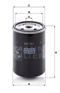 Kraftstofffilter MANN-FILTER (WK 731) 