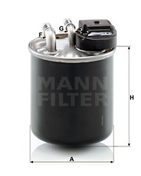 Kraftstofffilter MANN-FILTER (WK 820/20), MERCEDES-BENZ, V-Klasse, Vito Tourer, Vito Mixto, Sprinter 3,5-T Bus 