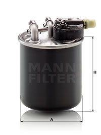 Kraftstofffilter MANN-FILTER (WK 820/22), MERCEDES-BENZ, INFINITI, GLA-Klasse, CLA Shooting Brake, Q30, CLA Coupe, A-Klasse, B-Klasse 