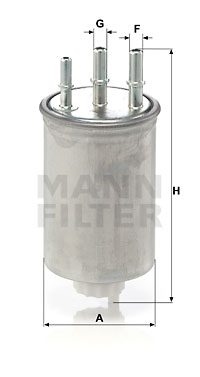 Kraftstofffilter MANN-FILTER (WK 829/6), SSANGYONG, Rexton, Kyron, Rodius, Actyon I 