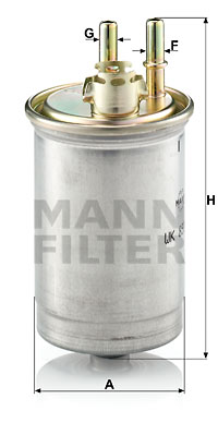 Kraftstofffilter MANN-FILTER (WK 853/7), FORD, Focus Stufenheck, Focus Turnier, Focus, Fiesta IV 
