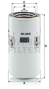 Kraftstofffilter MANN-FILTER (WK 930/6 x) 