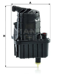 Fuel filter MANN-FILTER (WK 939/3), RENAULT, Modus/Grand Modus, Clio III, Clio Grandtour, Clio II, Clio IV, Clio IV Grandtour 