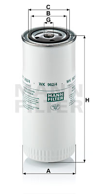 Kraftstofffilter MANN-FILTER (WK 962/4) 