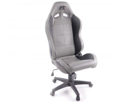 FK σπορ κάθισμα γραφείου περιστρεφόμενη καρέκλα Pro Sport γκρι / μαύρο πολυθρόνα περιστρεφόμενη καρέκλα γραφείου 