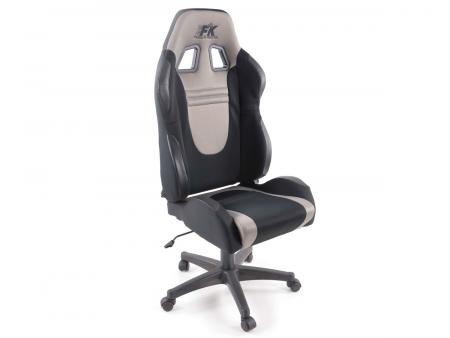 FK sportülés irodai forgószék Racecar fekete / szürke vezető szék forgószék irodai szék 
