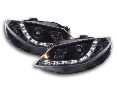 Daylight headlight LED daytime running lights Seat Ibiza type 6J 08- black 