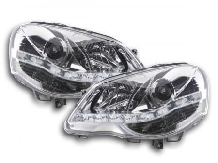 Sada světlometů Daylight LED denní svícení VW Polo typ 9N3 05-09 chrom 