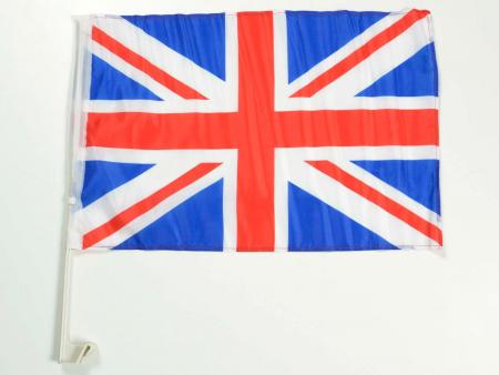 Bilflagg Storbritannia bilflagg med holder for sidevindu 30x45cm 