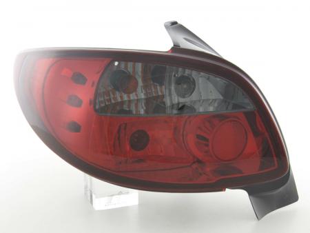 Σετ πίσω φώτα Peugeot 206 τύπου 2 *** 98-05 μαύρο / κόκκινο 