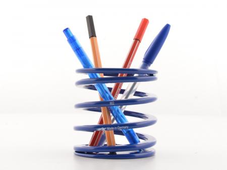 FK kalem tutucu düşürücü yaylı kalem kutusu yarış tasarımı mavi 