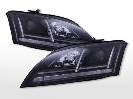 Xenon headlight set with LED daytime running lights Audi TT (8J) 2006-2013 black 