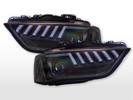 Σετ προβολέων LED Φώτα ημέρας LED Audi A4 8K έτους 13-15 μαύρο για δεξιοτίμονο 