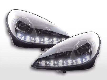 Scheinwerfer Set Daylight LED TFL-Optik Mercedes SLK 171  04-11 schwarz 