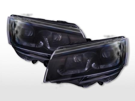 Komplet dritash LED/halogjene VW T6 viti 20 e tutje me ngjyrë të zezë 