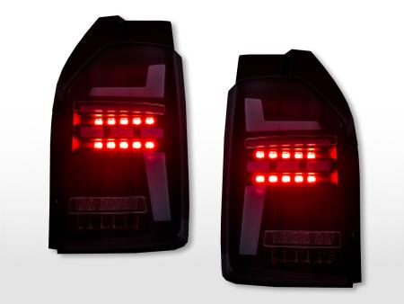 Σετ LED πίσω φώτα VW T6 πόρτες φτερών ετών 16-19 μαύρες 