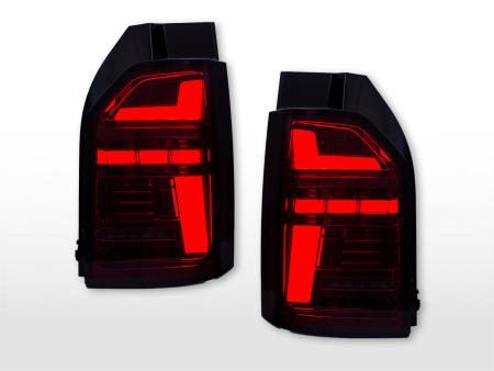 Juego de pilotos traseros LED VW T6 año 16-19 puertas laterales rojo/ahumado 