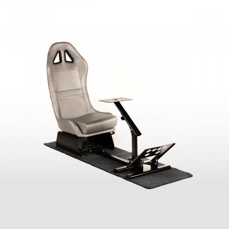 FK igra sjedalo igra sjedalo racing simulator eGaming sjedala Suzuka carbon look siva s tepihom Sivo