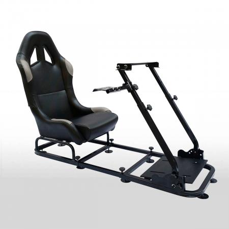 FK Gamesitz Spielsitz Rennsimulator eGaming Seats Monaco schwarz/grau schwarz/grau