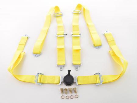 Harness belt 4-point belt racing belt universal yellow 