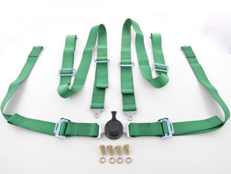 Harness belt 4-point harness racing harness universal green 