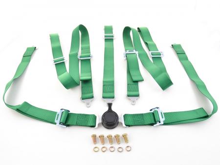 Harness belt 5-point harness racing harness universal green 