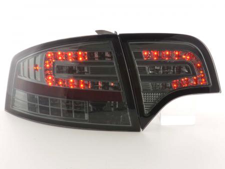 Conjunto de luzes traseiras LED Audi A4 sedan tipo 8E 04-07 preto 