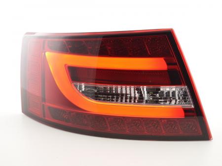Zestaw tylnych świateł LED Audi A6 Limo (4F) 04-08 czerwony/przezroczysty 
