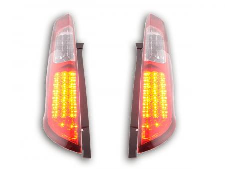 LED-takavalosarja Ford Focus 2 5-ovinen 04-08 punainen / kirkas 