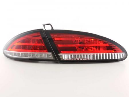 Juego de pilotos traseros LED Seat Leon tipo 1P 05-09 rojo / transparente 