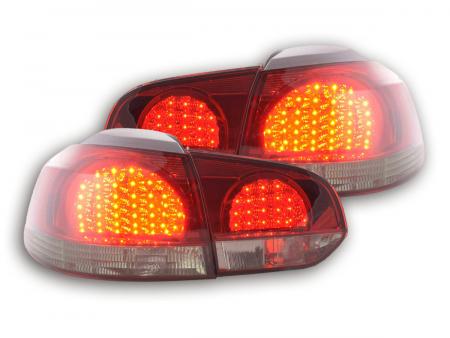 LED hátsó lámpa készlet VW Golf 6 type 1K 08- fekete / piros 