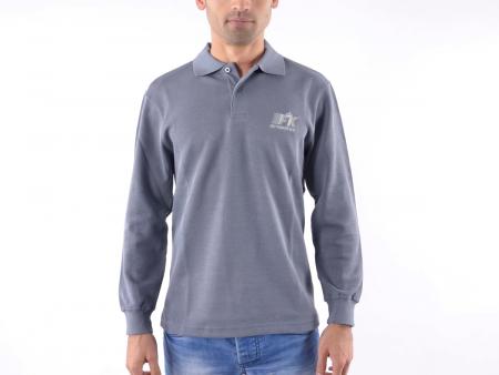 Polo shirt, polo, shirt, top modern, class design, gray size S 