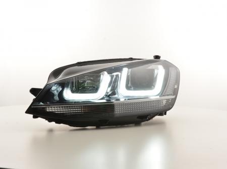 Reflektor dzienny Światła do jazdy dziennej LED VW Golf 7 od 2012 czarny / chrom 
