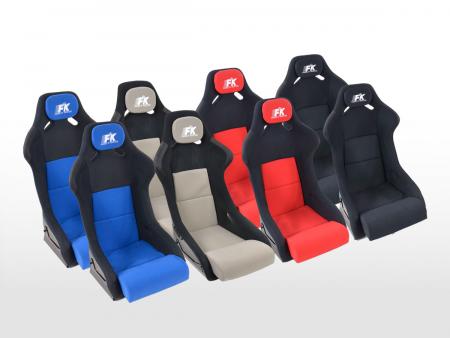 FK σπορ καθίσματα αυτοκινήτου καθίσματα με πλήρη κάδο Σετ Evolution με γυαλιστερό κάλυμμα από fiberglass [διαφορετικά χρώματα] 