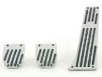 FK aluminum pedals pedal set 3-piece BMW 5-series pedal cover car pedals with stripes design 