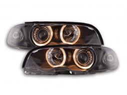 Angel eye koplamp BMW 3er Coupe type E46 98-01 zwart 