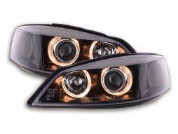 Angel eye headlight Opel Astra G 98-03 black 