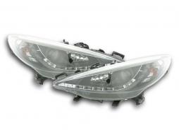 Scheinwerfer Set Daylight LED TFL-Optik Peugeot 207  06- schwarz 