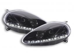 Nappali fényszóró LED nappali menetfények Fiat Grande Punto 199 fekete 