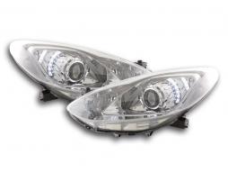 Scheinwerfer Set Daylight LED TFL-Optik Mazda 2 chrom 
