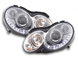 Nappali fényszóró LED DRL megjelenésű Mercedes CLK W209 04-09 króm 
