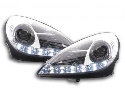 Koplampset Xenon Daylight LED dagrijverlichting Mercedes SLK R171 chroom 