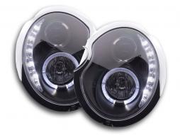 Phare Daylight LED DRL look Mini Cooper type R50 01-06 noir 
