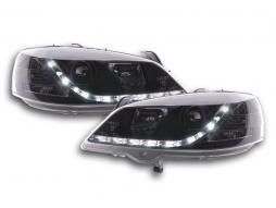 Far de zi cu LED-uri lumini de zi Opel Astra G 98-03 negru 
