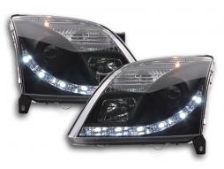 Daglichtkoplamp LED-dagrijverlichting Opel Vectra C 2002-2005 zwart 