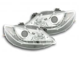 Scheinwerfer Set Daylight LED TFL-Optik Seat Ibiza Typ 6J  08- chrom 
