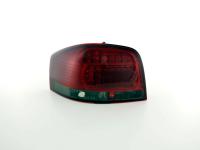 LED-takavalot Audi A3 type 8P 03-07 musta / punainen 