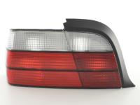 Conjunto de luzes traseiras BMW Série 3 Coupe tipo E36 91-98 vermelho/branco 