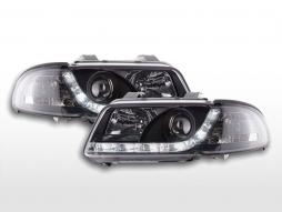 Faróis de luz diurna luzes diurnas de LED Audi A4 B5 8D 99-01 cromado 