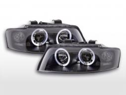 Headlight set Audi A4 type 8E 01-04 black 